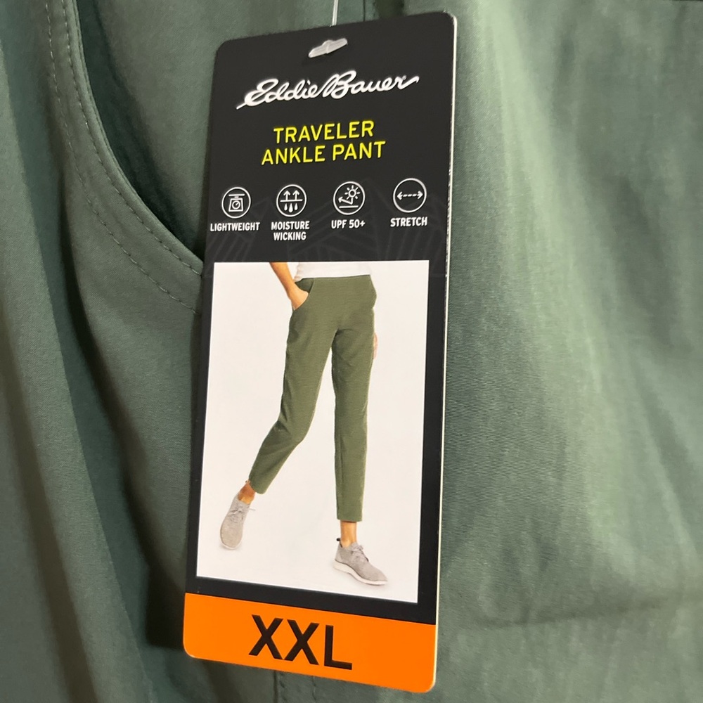 Eddie Bauer Traveler Ankle Pants - Olive